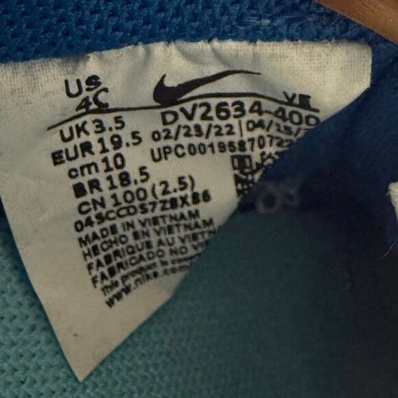 Nike Dunk Low Retro ‘Argon’ Toddler Sneakers - SZ 4 C - Picture 10 of 10